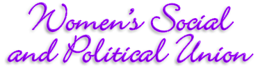 Rubrik: Women's Social and Political Union - suffragetterna