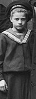 Foto av Greta i skolan 1907
