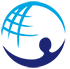 Logotype för IPPF av ett jordklot och en männsika som håller det i sina armar