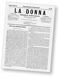Omslag till tidningen La Donna
