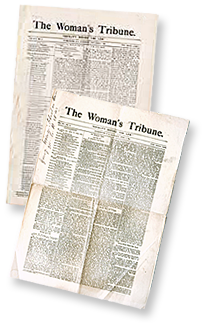 Omslag till två nummer av The Woman's Tribune