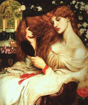 Lilith av Dante Gabriel Rossetti, 1868