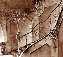 Trappan i Art Nouveau-stil