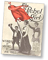 Omslag till spnghäfte för The Rebel Girl