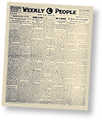 Omslag till tidningen Weekly People