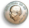En medalj från kommunen Minden som hedrar Melitta Bentz