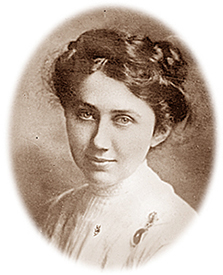Porträttfoto av Agnes Nestor 1914