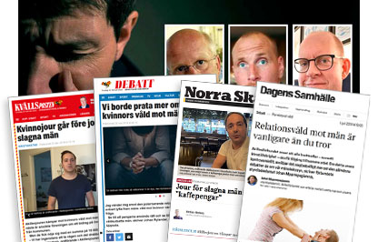 Collage av nyhetsartiklar om den stackars mansjouren